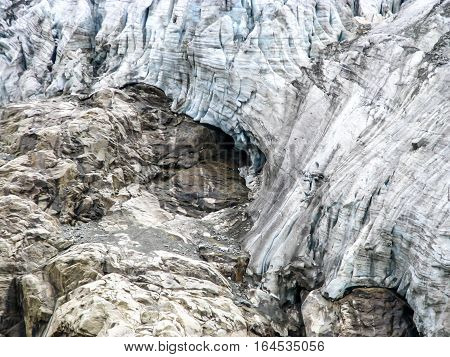 Mountain landscape in the area of Mount Elbrus. The gorge Adyr-Su Russia