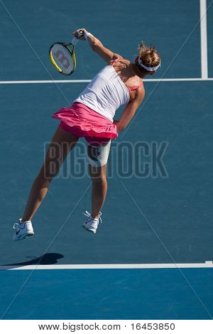 MELBOURNE - Ocak 20:Lucie Safarova onu ikinci turda Çek Cumhuriyeti kazanmak Klara Zakop üzerinde
