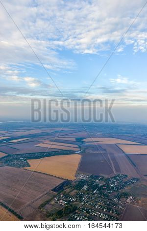 Aerial view of purlieus of Kiev City Ukraine