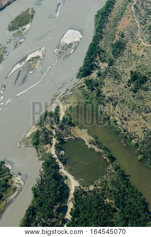 Aerial view of purlieus of Tbilisi Georgia
