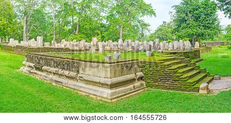 In Ancient Buddhist Monastery