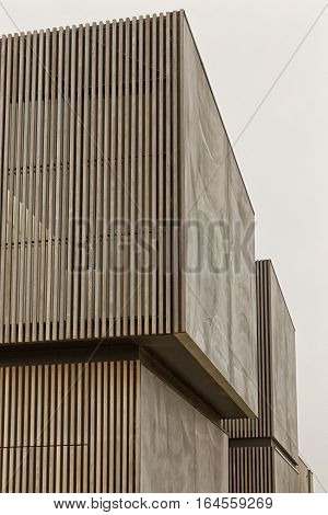 Torquay Australia - February 2015: 'Torquay House' designed by Wolveridge Architects located in a coastal environment of beachtown Torquay Victoria Australia