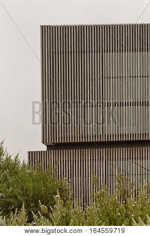 Torquay Australia - February 2015: 'Torquay House' designed by Wolveridge Architects located in a coastal environment of beachtown Torquay Victoria Australia