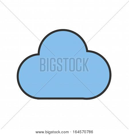 Cloudapp, group, media icon vector image. Can also be used for social media logos. Suitable for mobile apps, web apps and print media.