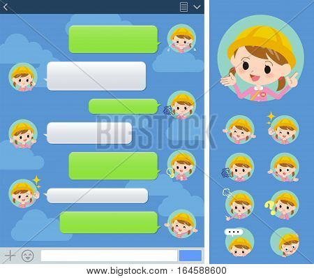 Nursery School Girl Sns Window