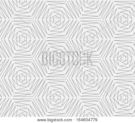 Abstract geometry black and white hipster fashion pillow hexagon pattern