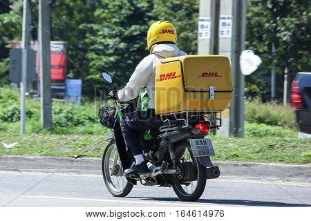 Dhl Express And Logistics Mini Container Motorcycle.