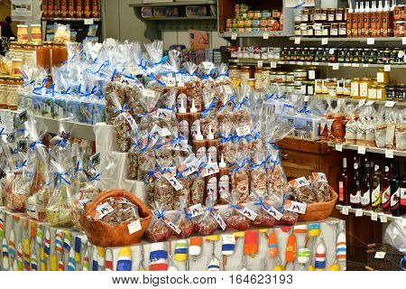 La Flotte France - september 27 2016 : souvenir shop