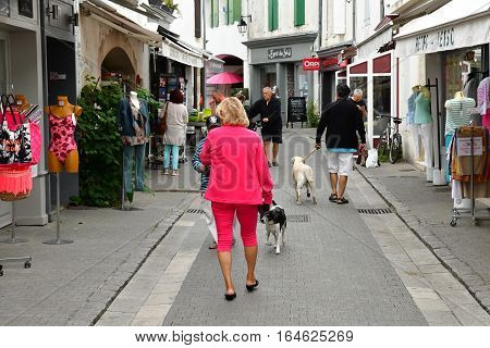 La Flotte France - september 27 2016 : the picturesque village in autumn