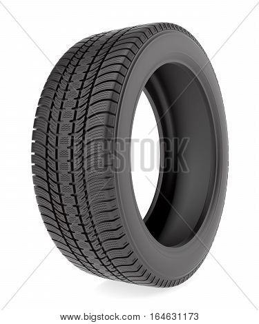 Winter tire isolated on the white background, 3d illustration