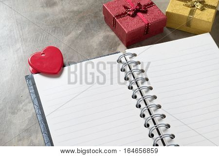 Love Concept Valentine's Day Background,red Heart With Red White Rose ,ribbon