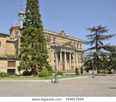 Building of the faculty of philology of the University of Salamanca Spain.