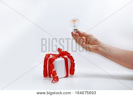 Abstract composition gift of choice. Isolated on white background.