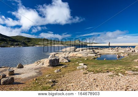 Lagoa Comprida is the largest lake of Serra da Estrela Natural park Portugal