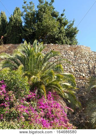the  big Castle of malage in spain