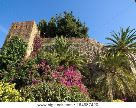 the  big Castle of malage in spain