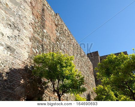 the  big Castle of malage in spain