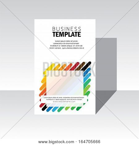 business brochure leaflet poster template vector. stock-vector eps 10 format