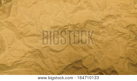 Crumpled aper texture. background Brown paper sheet.