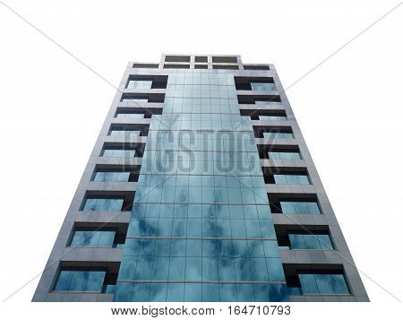 Office building isolated on white background. high