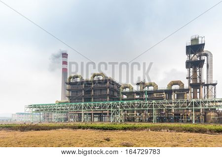 sulfuric acid plant use pyrite as raw material to product sulfuric acid by combustion oxidation in the reformer