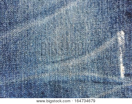 Texture of blue jeans demim fabric background