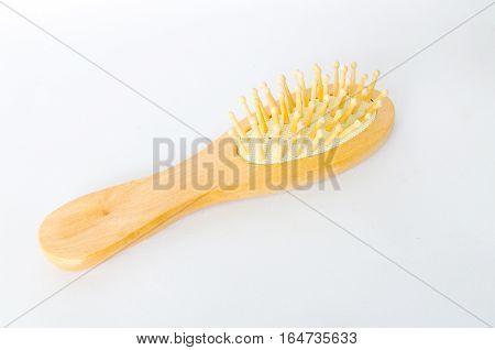 Wooden combon isolated on a white background