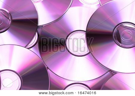 Cd eller DVD romes for baggrund