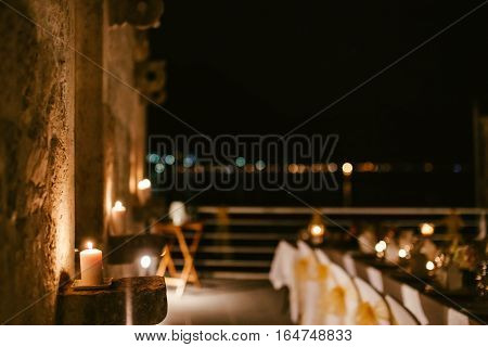 evening restaurant party reception. Party banquet. Wedding reception