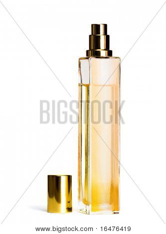Giallo bella bottiglia di profumo