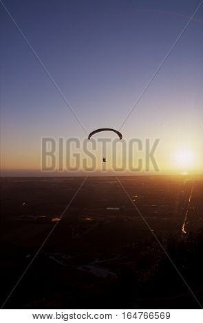 Capaccio chief town: paragliding from sanctuary of Madonna del Granato