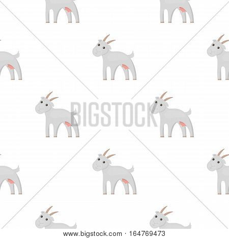 Goat icon cartoon. Single bio, eco, organic product icon from the big milk cartoon. - stock vector
