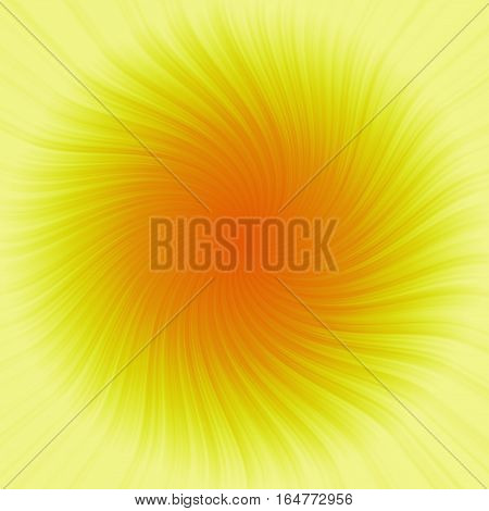 Orange yellow bright summer sunburst, abstract Sunny background