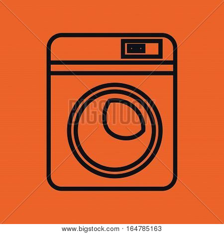 home appliance washer machine isolated icon vector illustration design