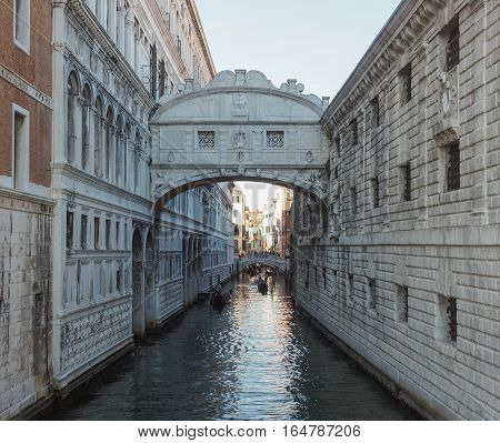 Bridge Of Sighs In Venice