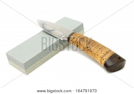 sharp knife and accessories for sharpening blades