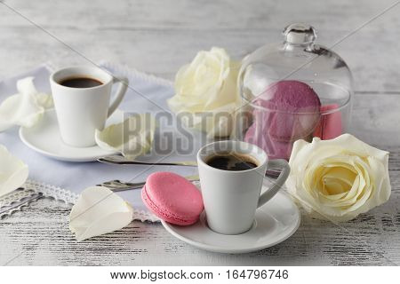 Cup Of Coffee And A Rose Breakfast