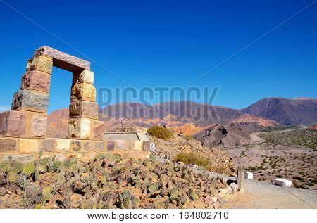 Pucara de Tilcara is an archaeological site of the Inca located in the Quebrada de Humahuaca a mountain valley in the area Jujuy in Argentina