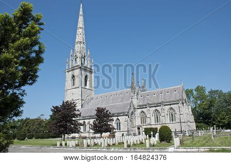 St Margaret's The Marble Church at Bodelwyddan summer North Wales UK