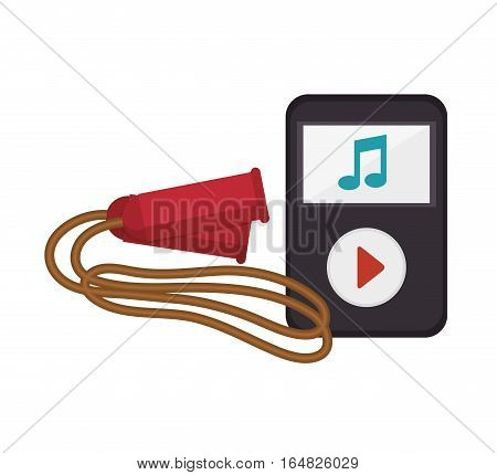 weareable technology with healthy lifestyle vector illustration design
