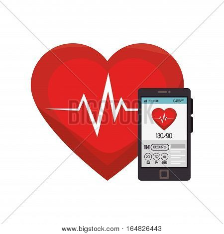 weareable technology with healthy lifestyle vector illustration design