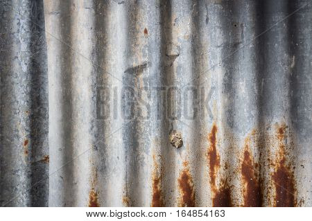 Zinc wall rusty Zinc grunge on background