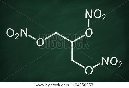 Structural Model Of Nitroglycerin