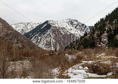 Mountains In Early Winter