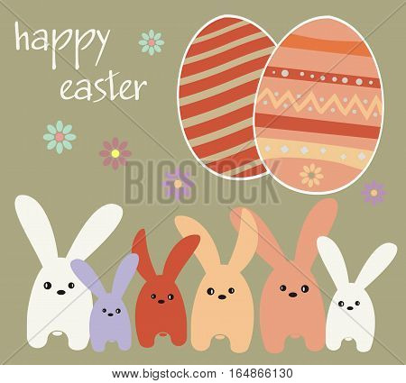 Easter holiday - rabbits and Easter eggs