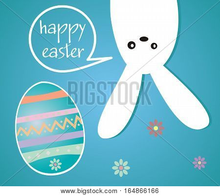 Easter holiday - rabbit and Easter egg