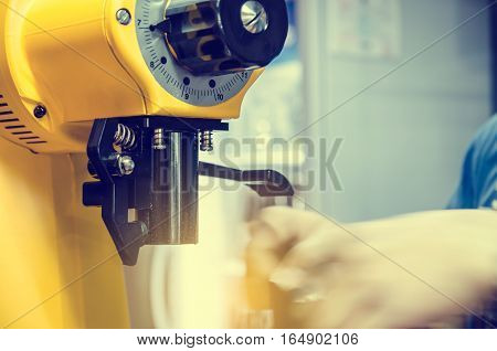 coffee machine in coffee shop vintage filer