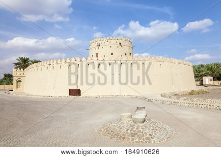 The historic Hili tower in the city of Al Ain. Emirate of Abu Dhabi United Arab Emirates