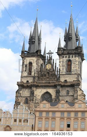 Church Of Our Lady Before Tyn In Prague