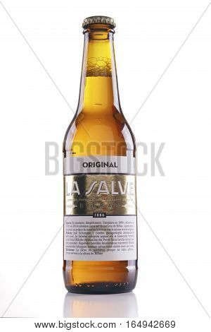 Bottle Of La Salve Original Beer.